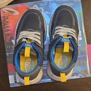 Hey Dude Kids' Black and Blue Sneakers